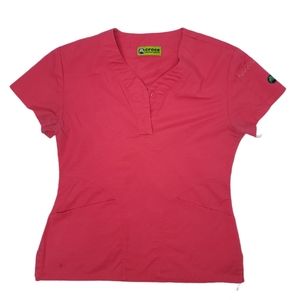Crocs scrubs top red with pockets hospital nurse doctor vet veterinarian comfort